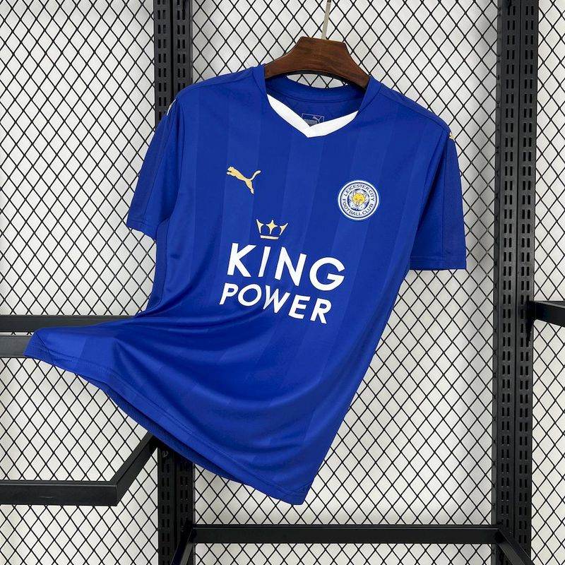 15-16 Leicester City Home Football kit - Footyb