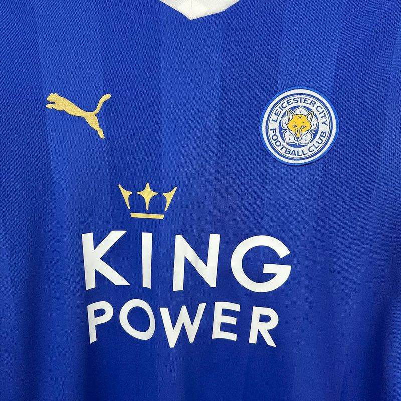 15-16 Leicester City Home Football kit - Footyb