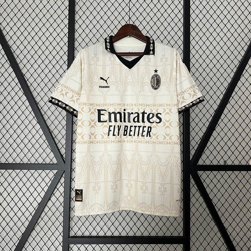23/24 AC Milan Beige Football kit - Footyb