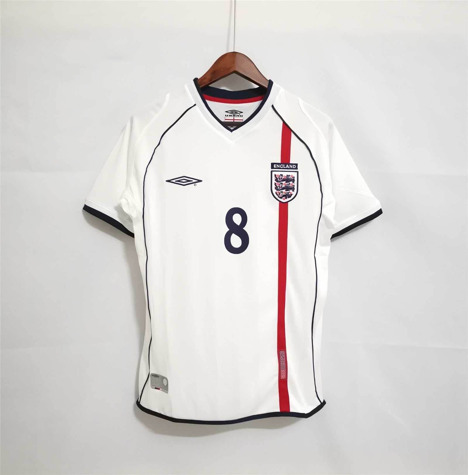 2002 England Home Football kit - Footyb