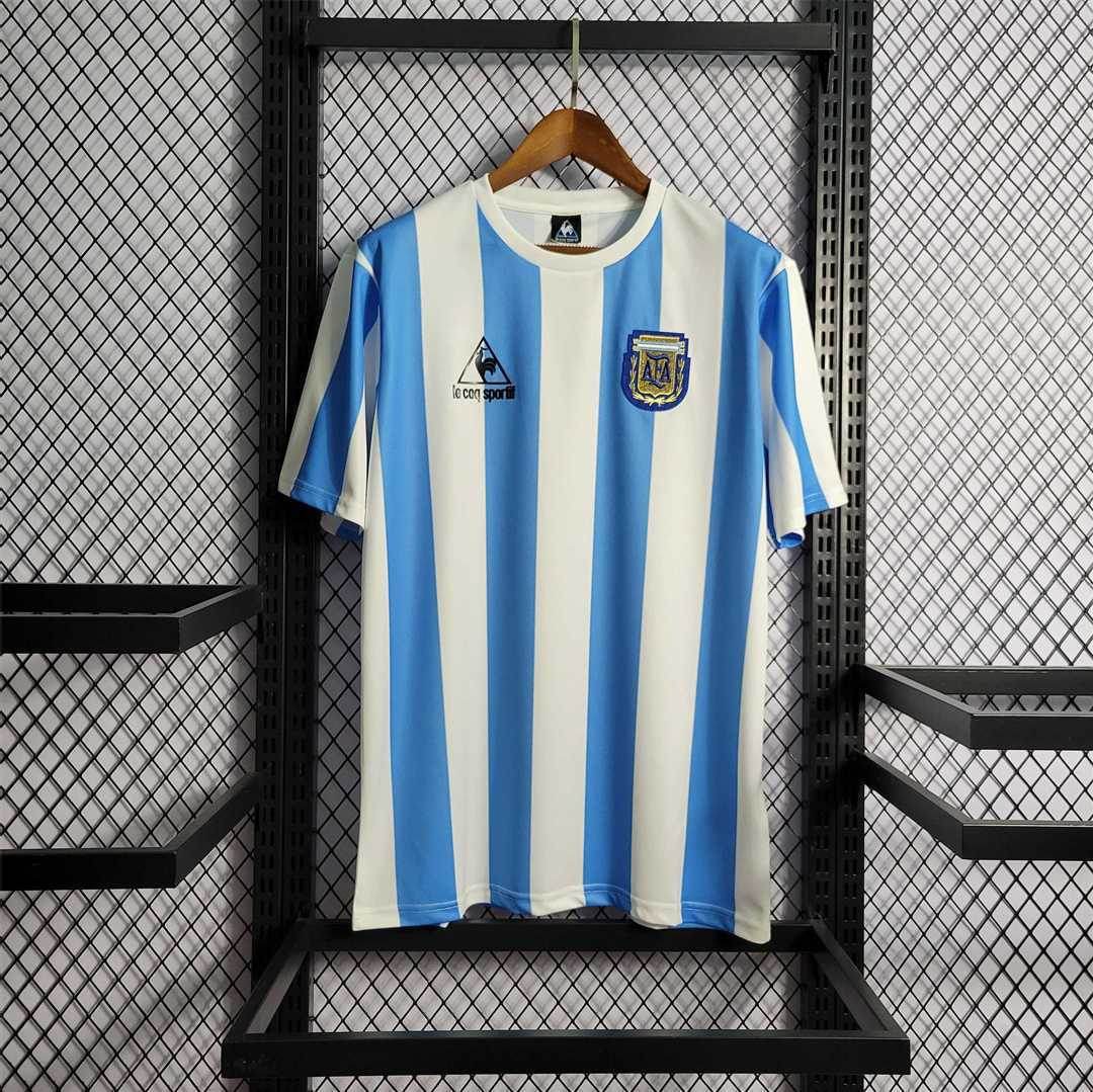 1986 Argentina Home Football kit - Footyb