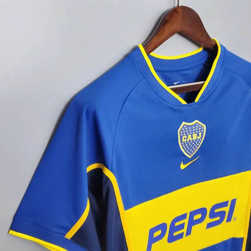 Boca Juniors 2002 home Football kit - Footyb