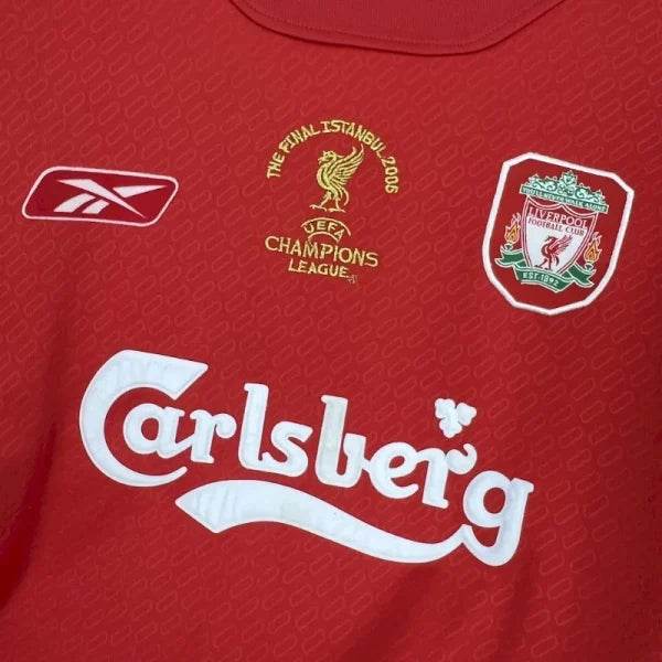 2004-2005 Liverpool Home Football kit - Footyb