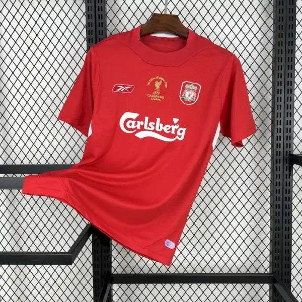 2004-2005 Liverpool Home Football kit - Footyb