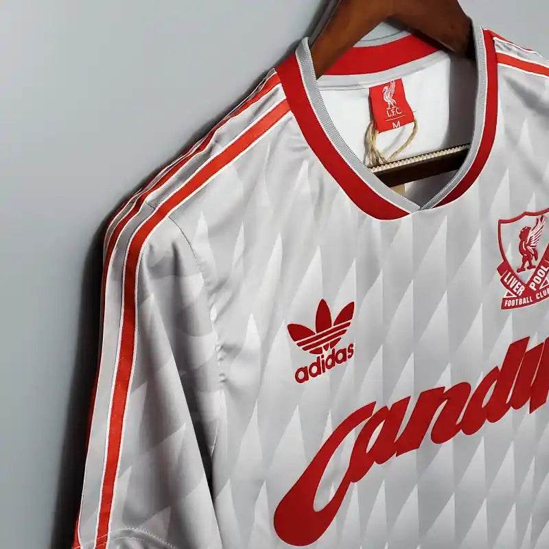 1989-1990 Liverpool away Football kit - Footyb