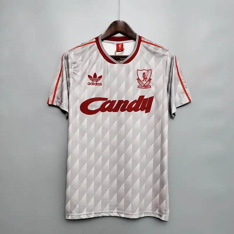 1989-1990 Liverpool away Football kit - Footyb