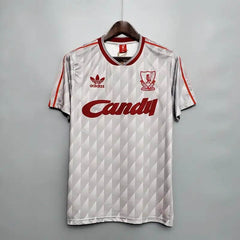 1989-1990 Liverpool away Football kit - Footyb