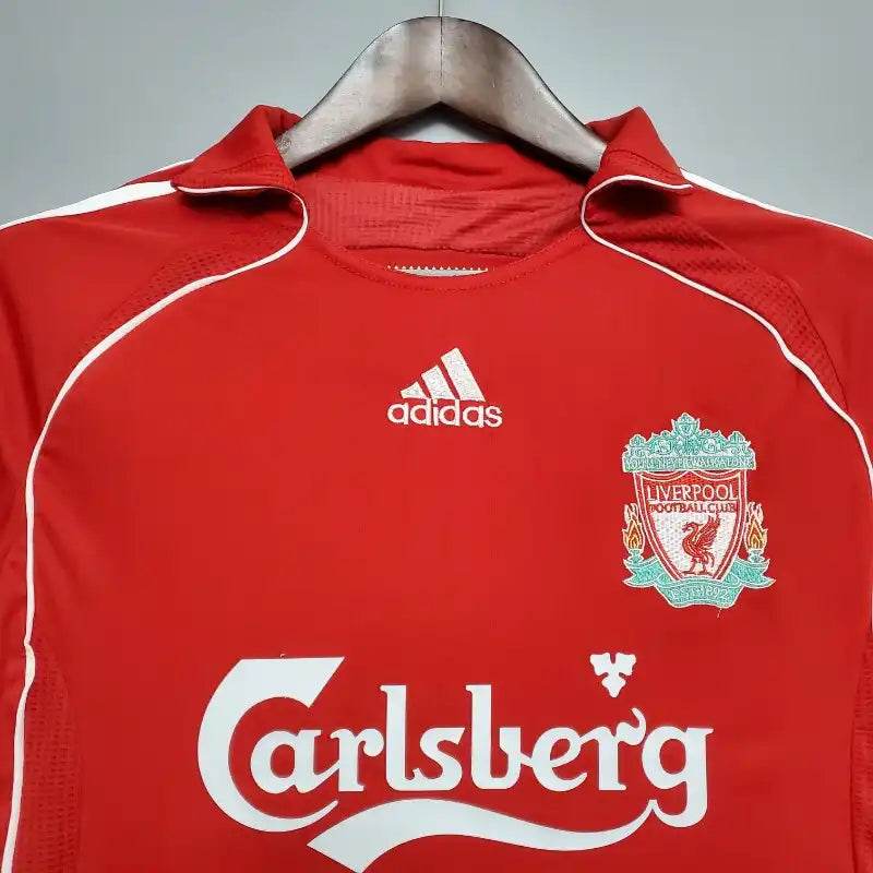 2006-2007 Liverpool home Football kit - Footyb