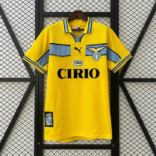 Lazio 98/99 yellow Football kit - Footyb