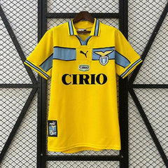 Lazio 98/99 yellow Football kit - Footyb