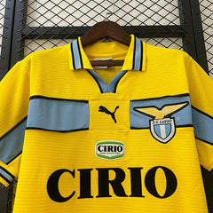 Lazio 98/99 yellow Football kit - Footyb