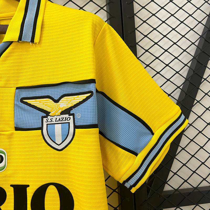 Lazio 98/99 yellow Football kit - Footyb