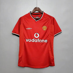 00/01 Manchester United home Football kit - Footyb