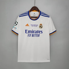 2021-2022 Real Madrid Home UCL Final Edition Football Kit