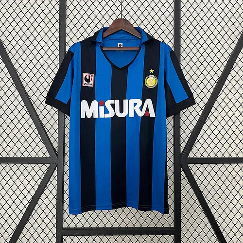 Inter Milan 90/91 Home Football kit Footyb