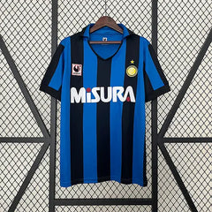 Inter Milan 90/91 Home Football kit Footyb