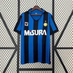 Inter Milan 90/91 Home Football kit Footyb