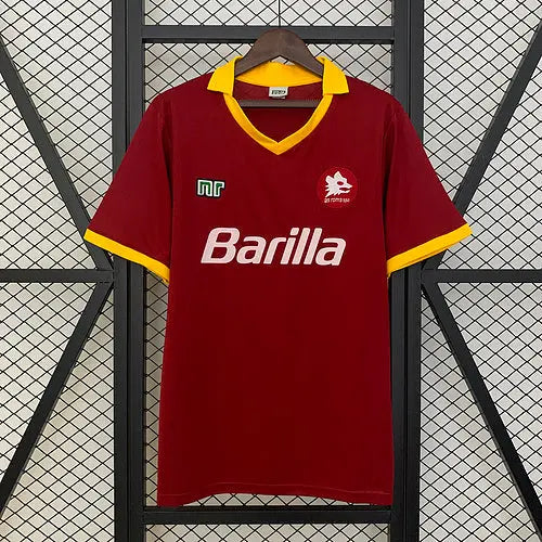 Roma 89/90 Home Football kit Footyb