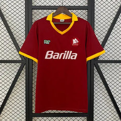 Roma 89/90 Home Football kit Footyb