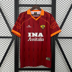 Roma 99/00 Home Football kit Footyb